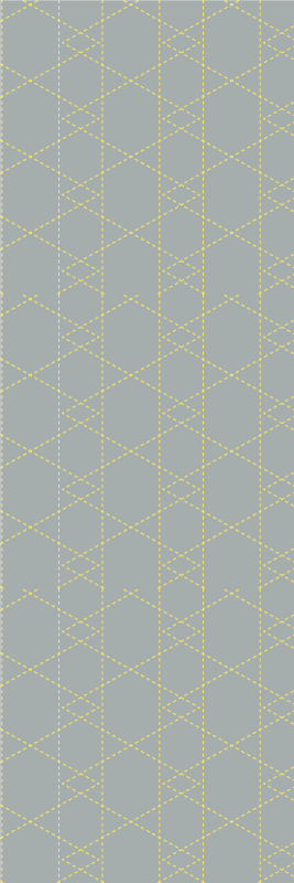 Tapis vinyle chambre triangles origami pantone - TenStickers