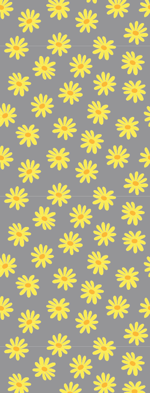 Tapis vinyle chambre couleur calendula - TenStickers