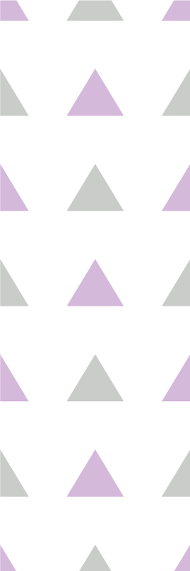 Tapis vinyle chambre triangles gris et violet - TenStickers