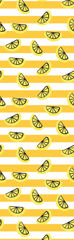 Tapis vinyle chambre design symboles citron - TenStickers