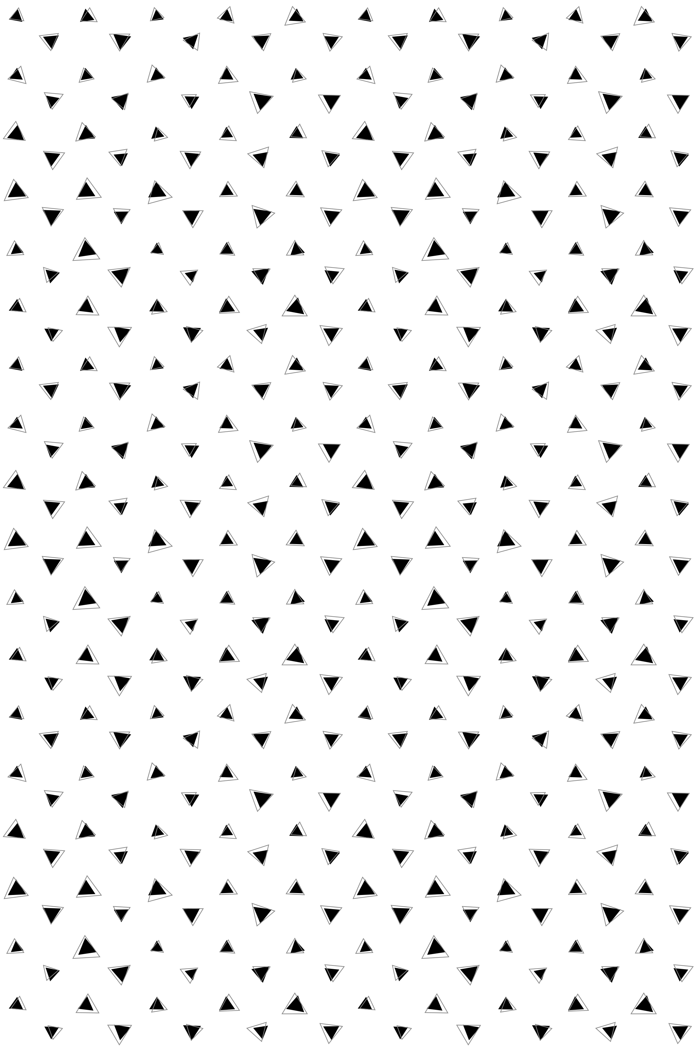 Tapis vinyle nordique triangles 3d noir et gris - TenStickers