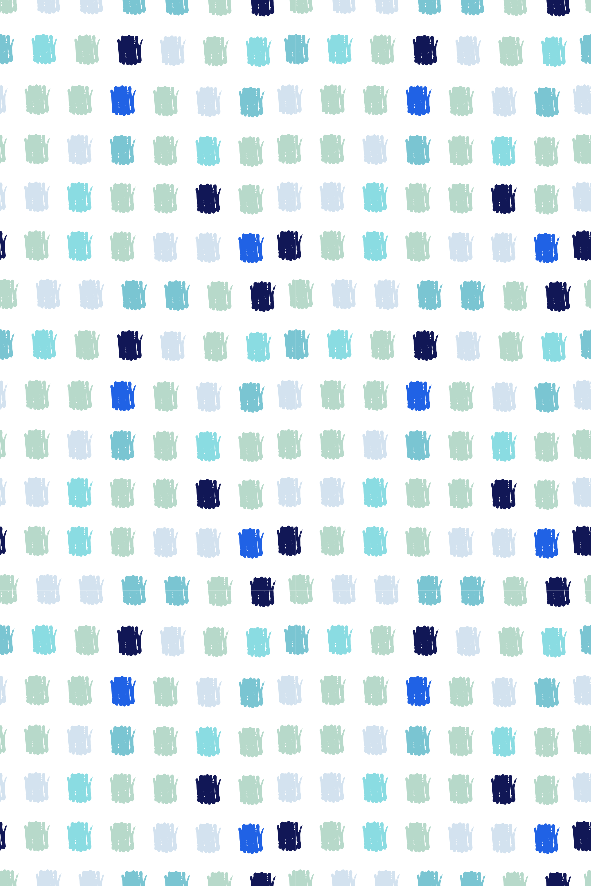 Tapis vinyle nordique coups de pinceau bleu - TenStickers