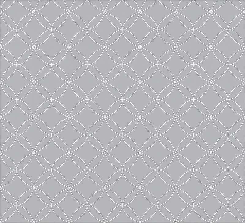Tapis vinyle nordique floraux abstraits gris - TenStickers