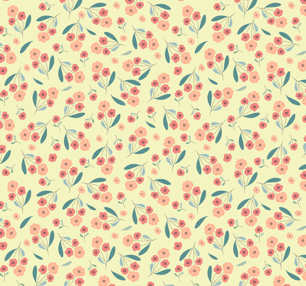 Tapis vinyle nature motif roses - TenStickers