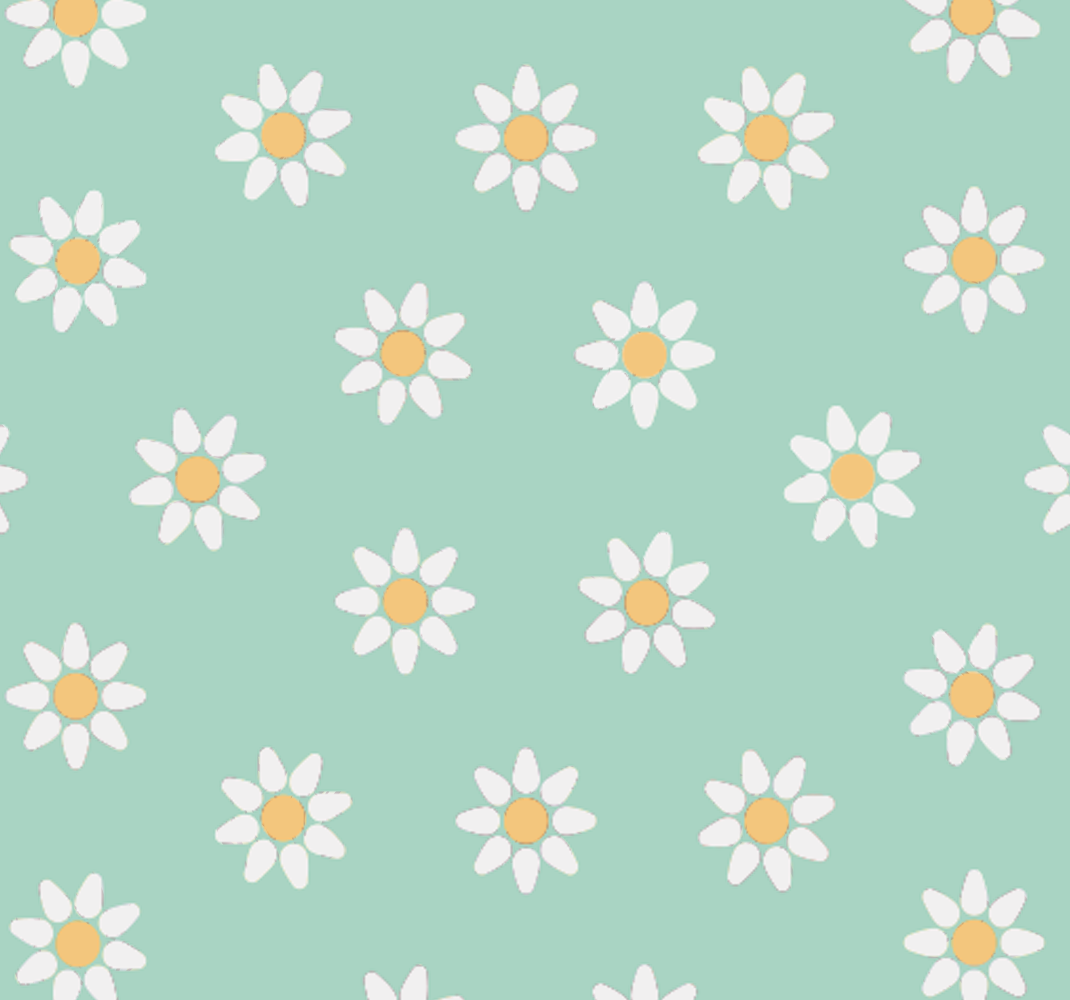 Tapis vinyle nature motif marguerites enfants - TenStickers