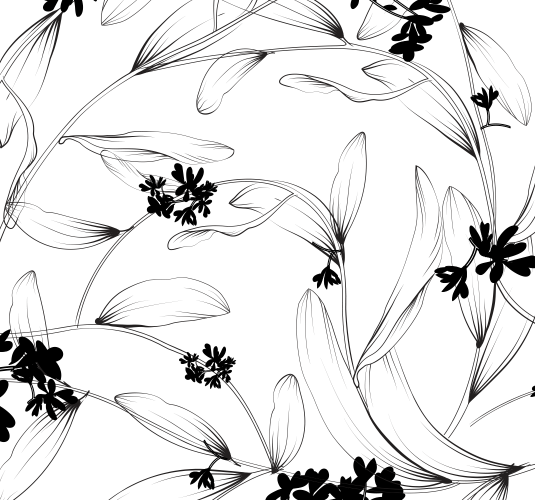 Tapis vinyle nature lilies avant-garde - TenStickers
