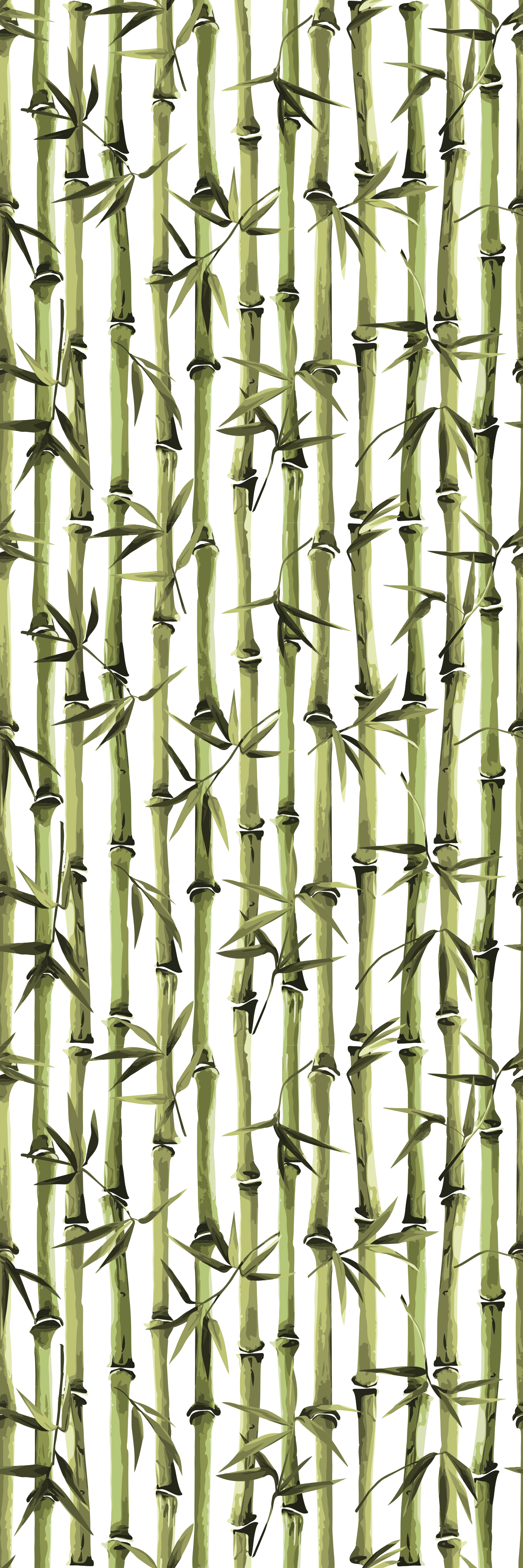 Tapis vinyle nature motif branches de bambou - TenStickers