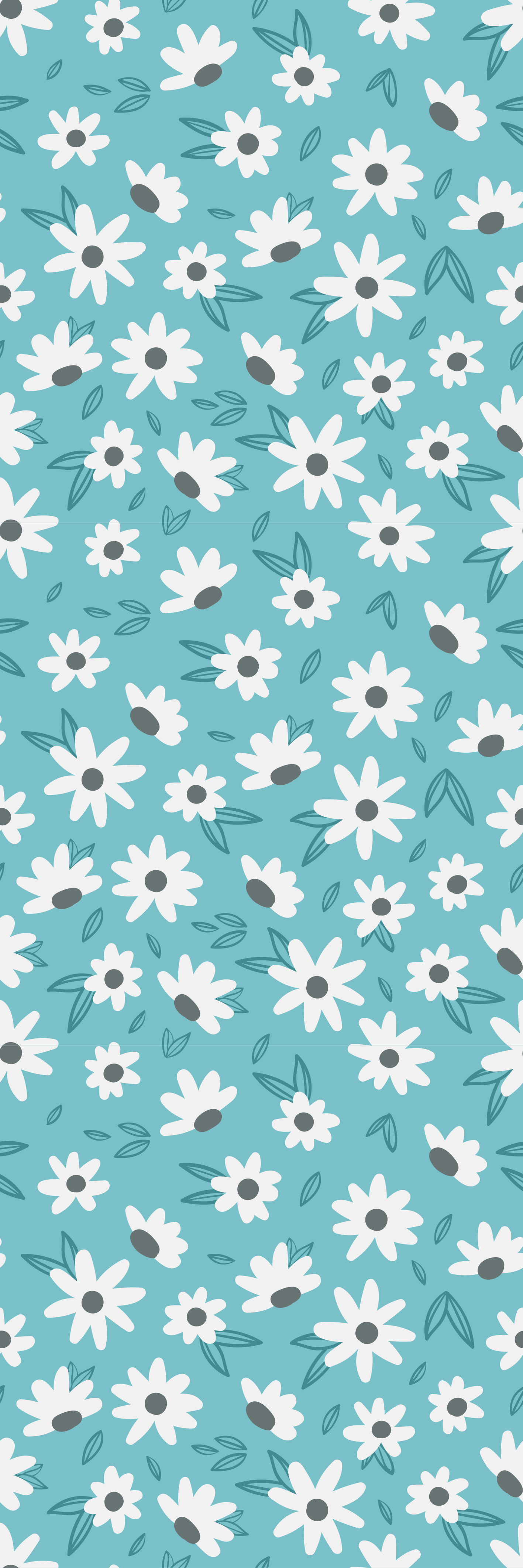 Tapis vinyle nature fleurs "granny chic" - TenStickers