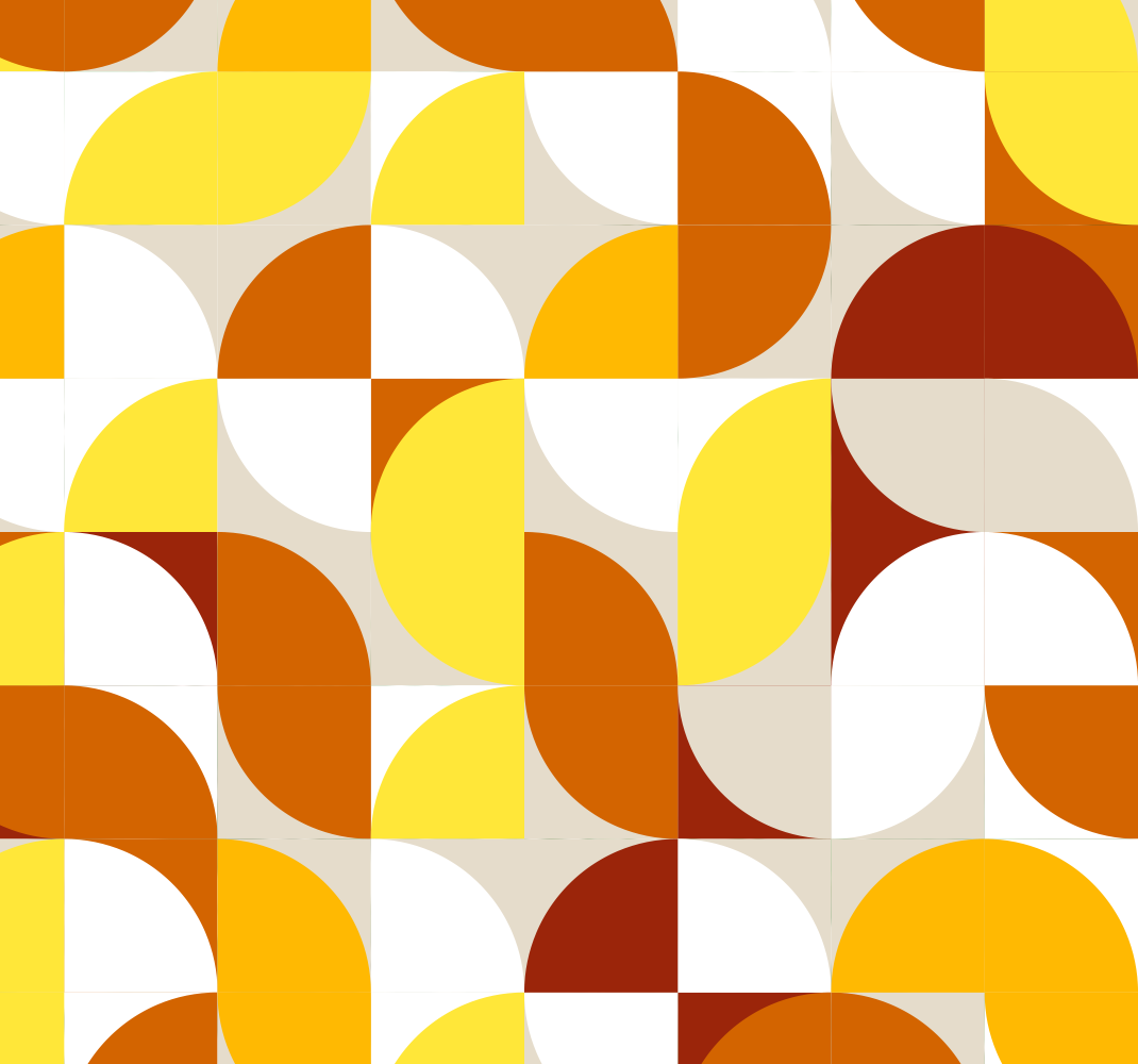 Tapis vinyle vintage style orange et jaune - TenStickers