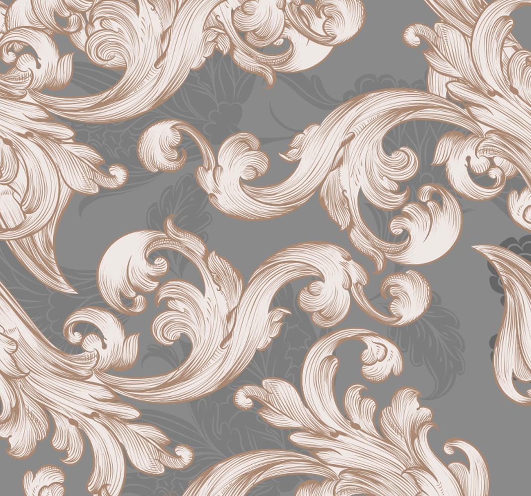 Tapis vinyle vintage papier peint belle grise - TenStickers