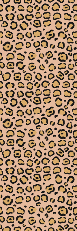 Tapis vinyle animal léopard pastel coloré - TenStickers