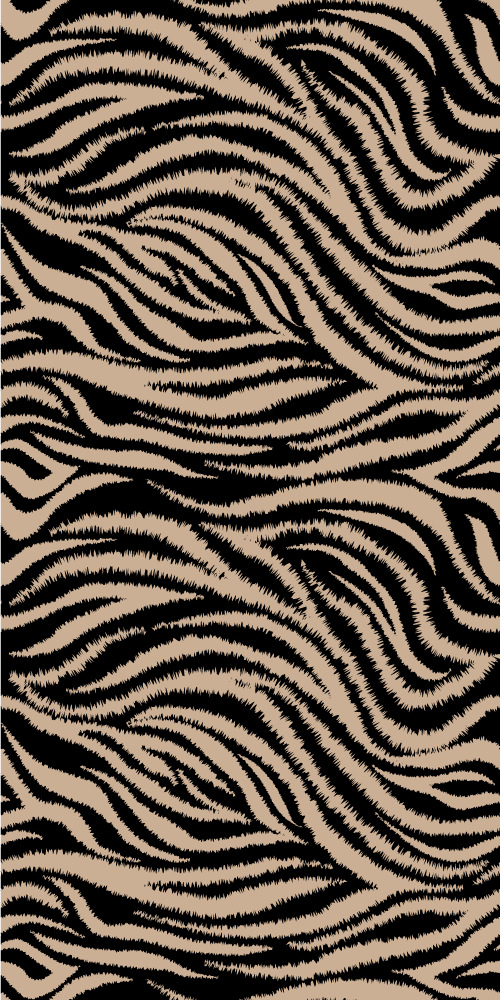 Tapis vinyle animal motif rayures zébrées - TenStickers