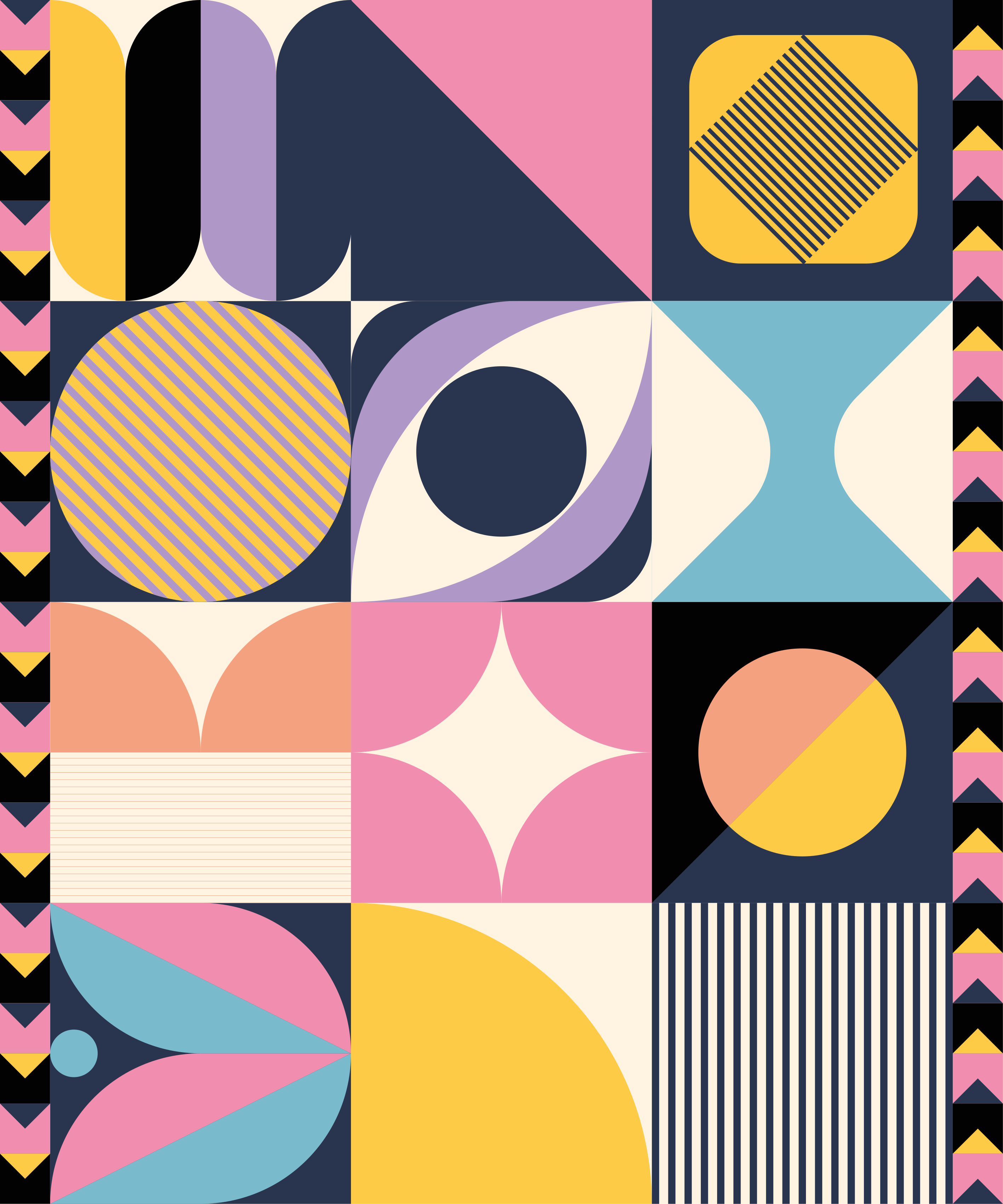 Tapis vinyle design moderne art géométrique multiforme - TenStickers