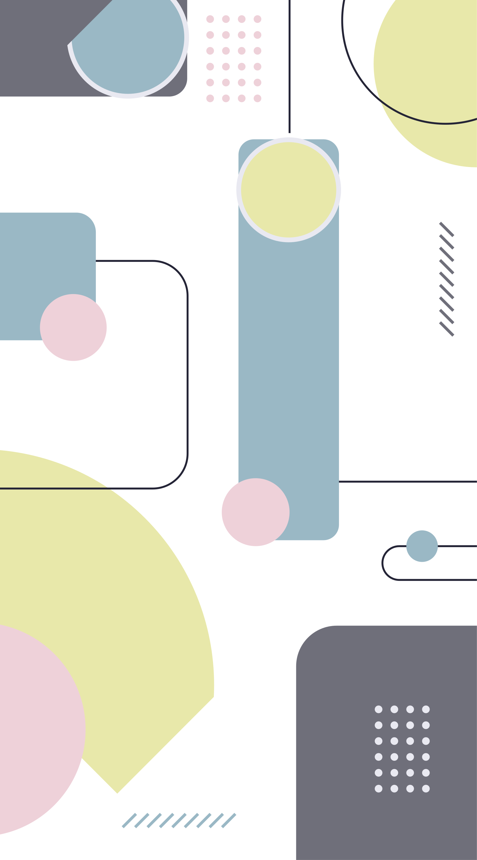 Tapis vinyle design moderne fond géométrique pastel - TenStickers