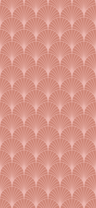 Tapis vinyle vintage motif palmiers rose gold - TenStickers