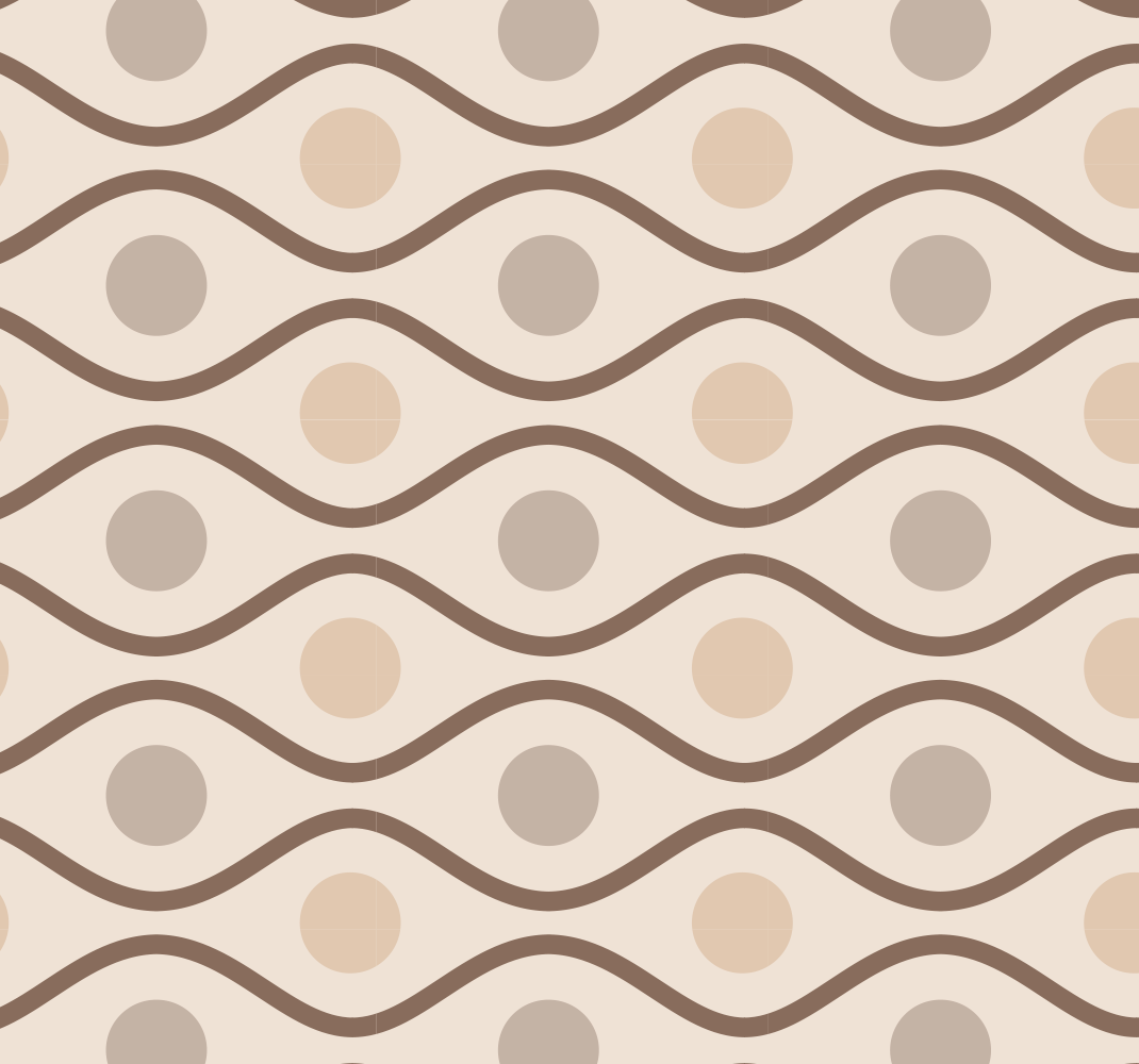 Tapis vinyle vintage beige années 70 - TenStickers