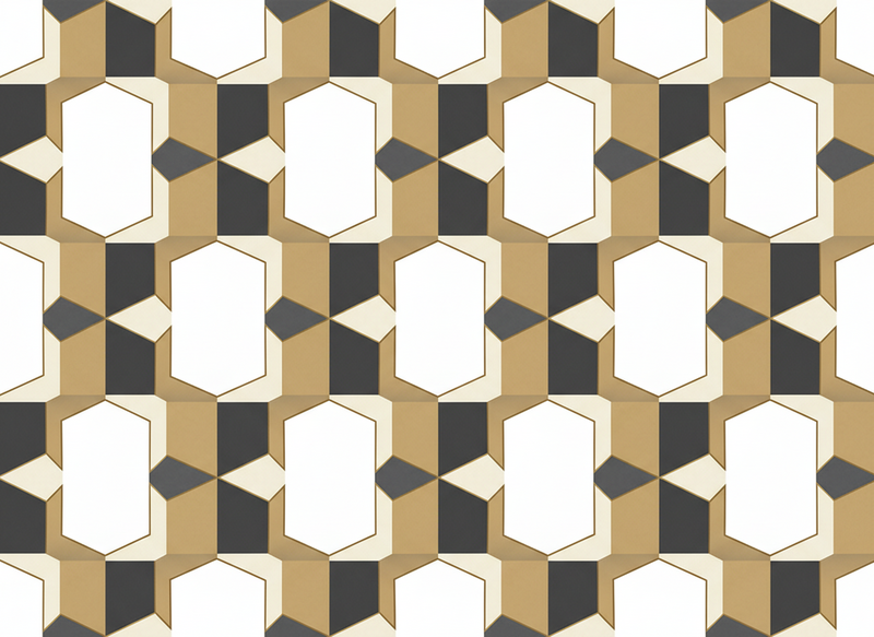 Tapis vinyle vintage à motif damier - TenStickers