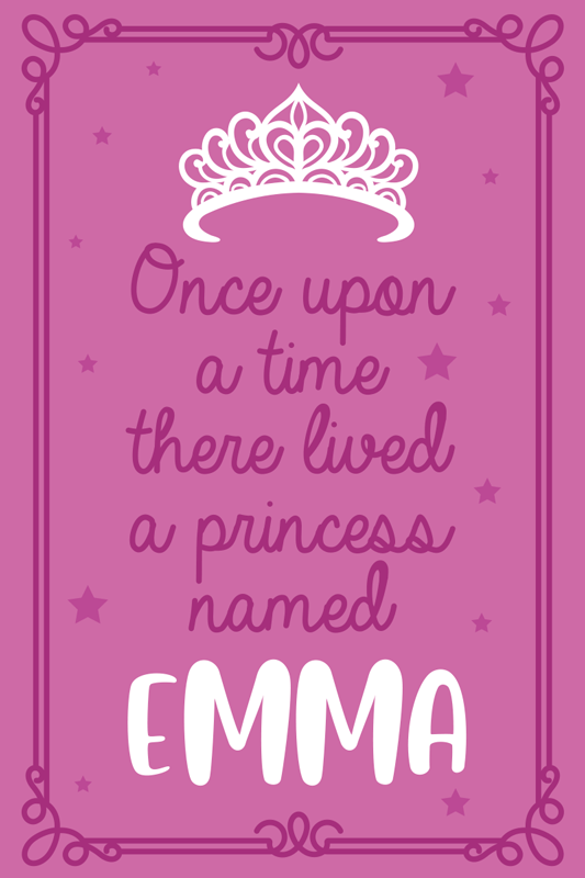 Tapis vinyle citation princesse personnalisée - TenStickers