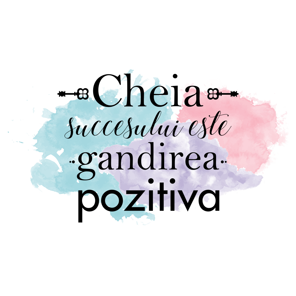 Tapis vinyle citation pensée positive inspirante - TenStickers
