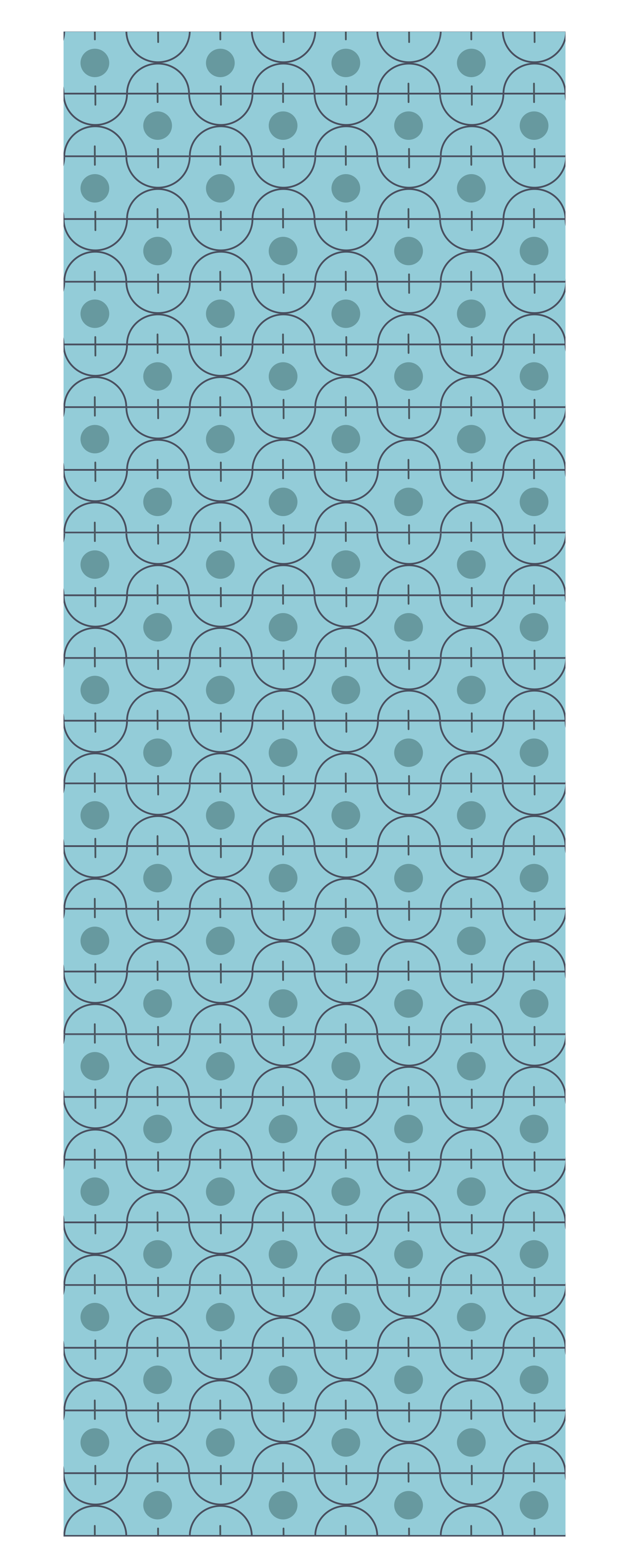Tapis vinyle texture motif japonais géométrique bleu - TenStickers