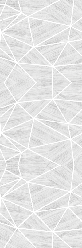 Tapis vinyle texture motif bois géométrique blanc argent - TenStickers