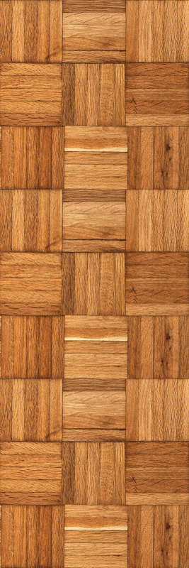 Tapis vinyle texture motifs de carreaux en bois marron - TenStickers