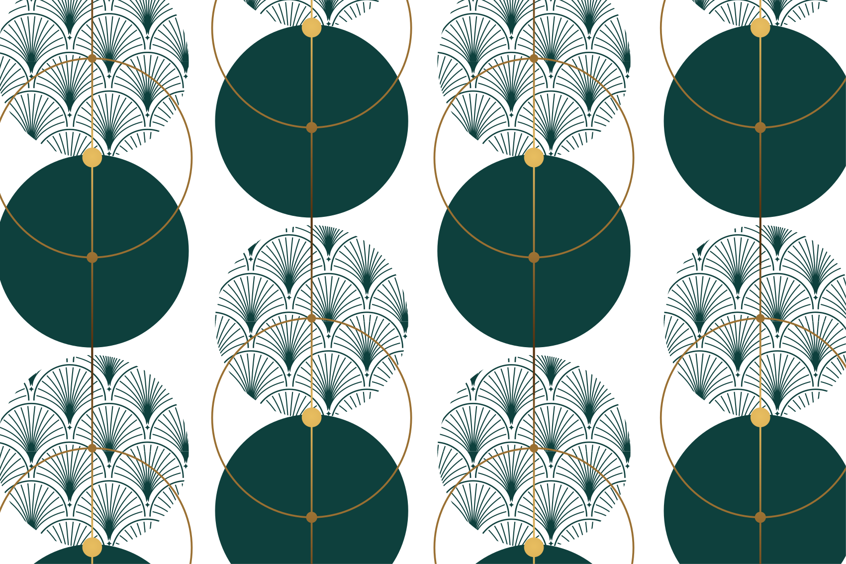 Tapis vinyle géométrique style glamour art - TenStickers