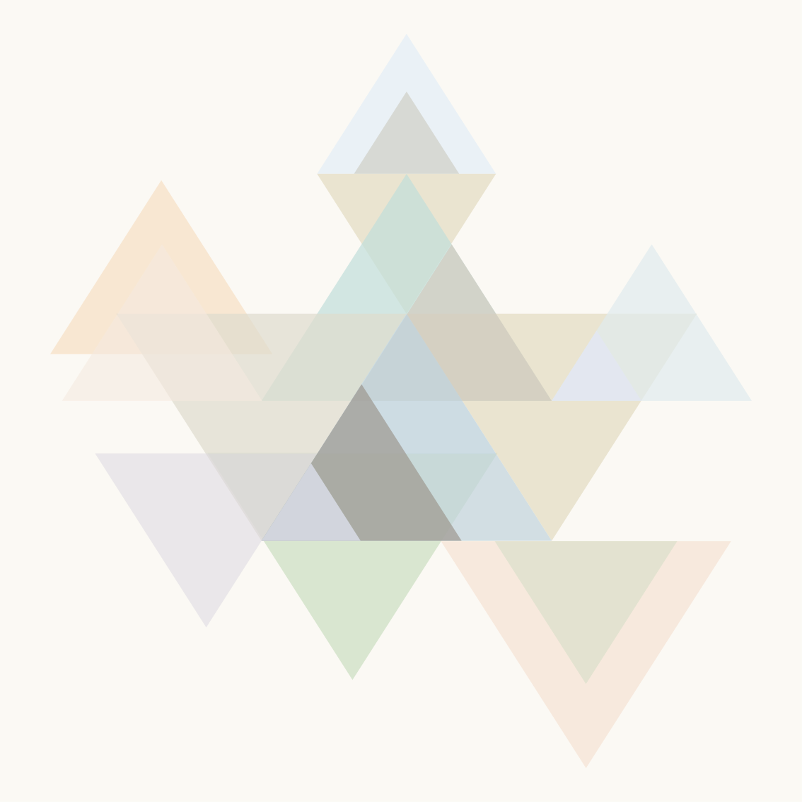 Tapis vinyle géométrique triangles colorés - TenStickers
