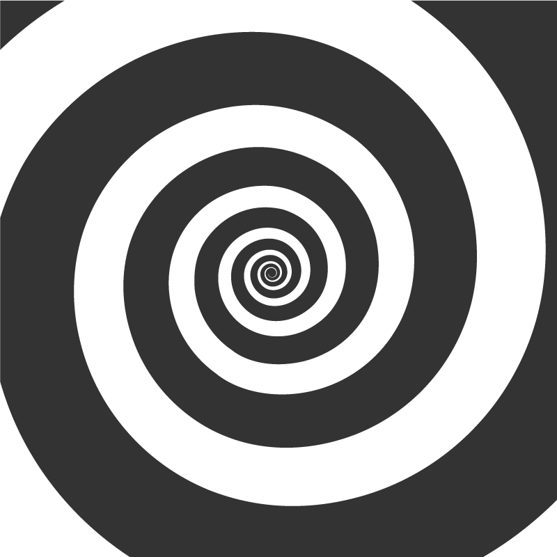 Tapis vinyle géométrique mouvement spiralé - TenStickers