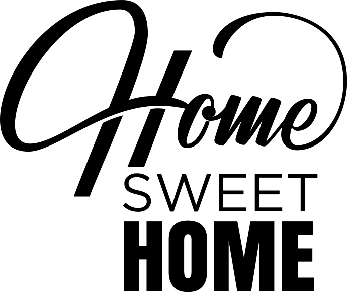 Tapis vinyle entrée style minimaliste home sweet home - TenStickers