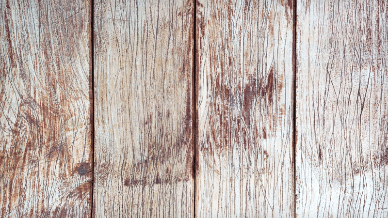 Tapis vinyle entrée lames de bois brun clair - TenStickers