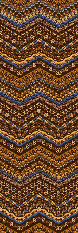 Tapis vinyle couloir motif tribal style africain - TenStickers