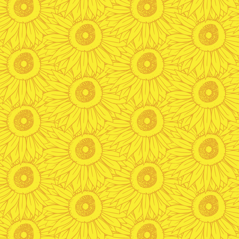 Tapis vinyle jaune nuances de tournesol clair - TenStickers