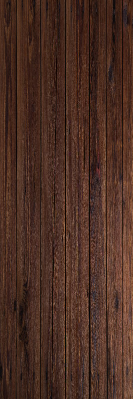 Tapis vinyle marron planches en bois rustiques foncées - TenStickers