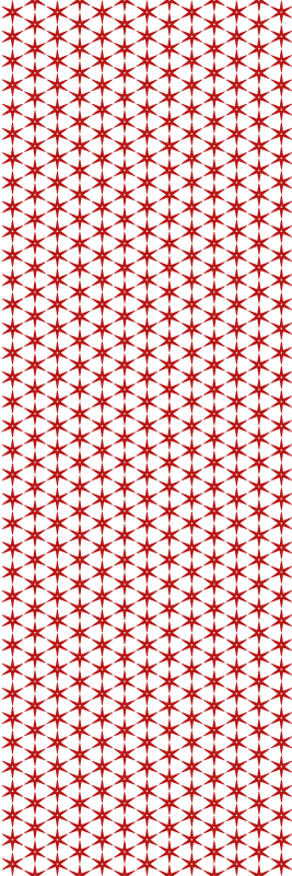Tapis vinyle rouge étoiles coréennes rouges - TenStickers