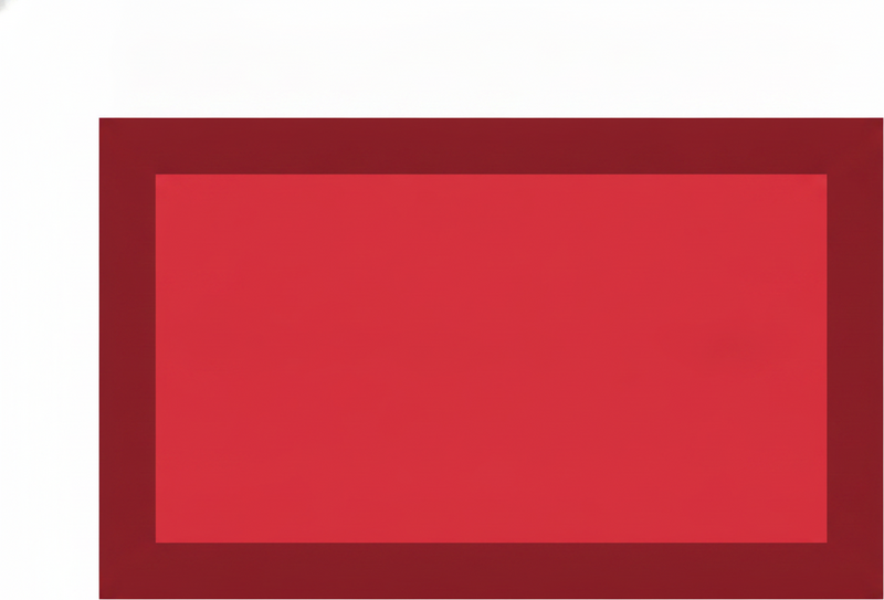 Tapis vinyle rouge avec bords rouge foncé et centre clair - TenStickers