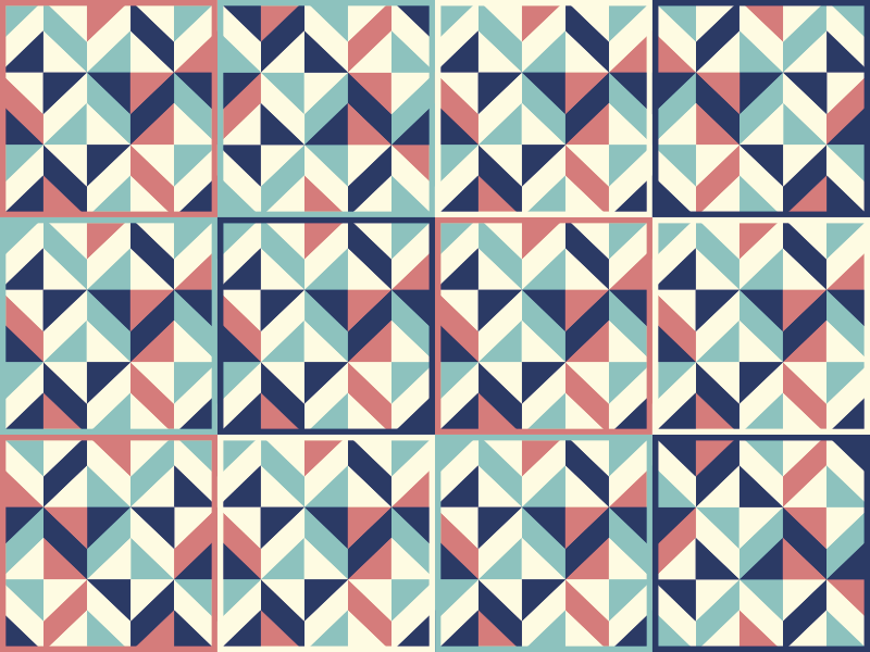 Tapis vinyle géométrique surface à motif géométrique - TenStickers