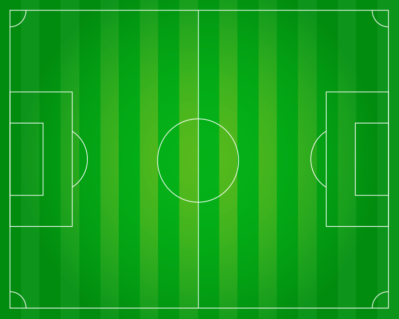 Tapis vinyle terrain de football adolescent - TenStickers