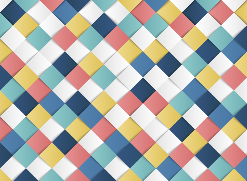 Magnifique tapis en vinyle mosaïque 3d carrés - TenStickers