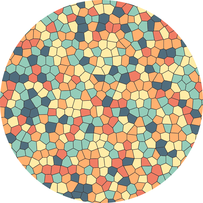 Tapis mosaique vinyle cocarde en mosaïque - TenStickers