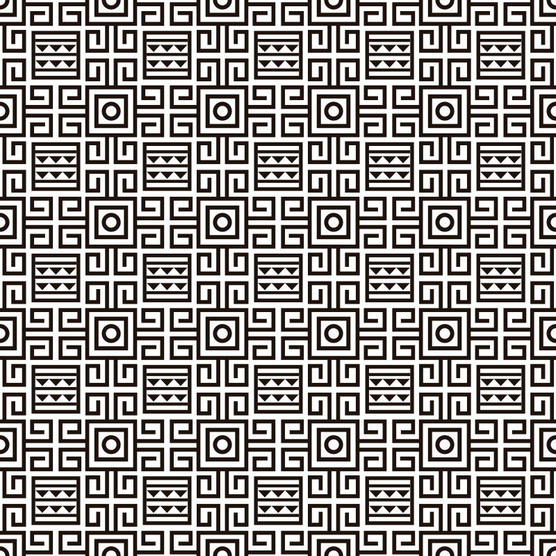 Tapis vinyle géométrique contraste de motifs géométriques - TenStickers