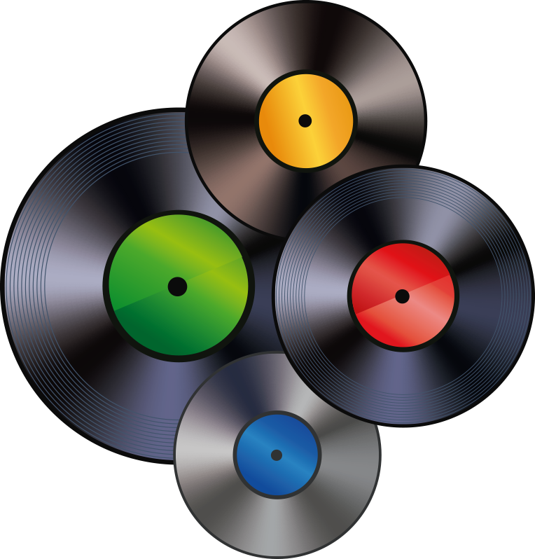 Tapis vinyle vintage disques vinyles - TenStickers