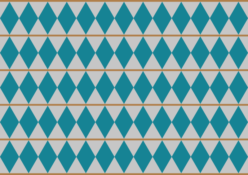 Tapis vinyle carreaux de ciment inspiration géométrique - TenStickers