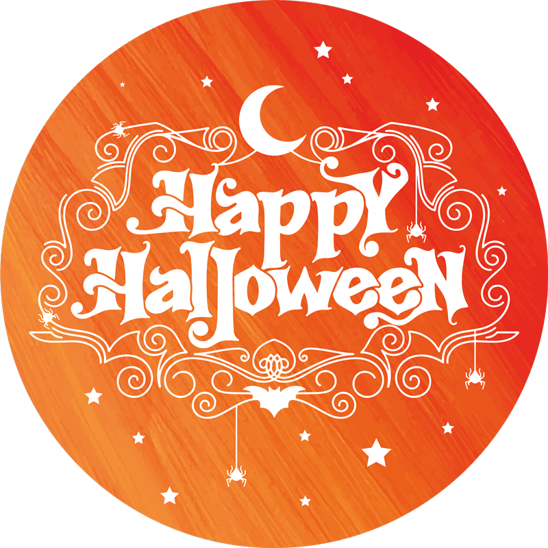 Tapis vinyle pour halloween circulaire de fête d'halloween - TenStickers