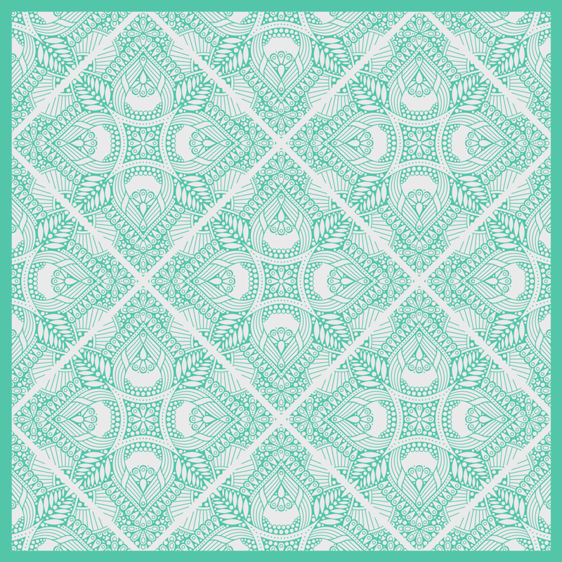 Tapis vinyle géométrique superposition à motifs géométriques - TenStickers