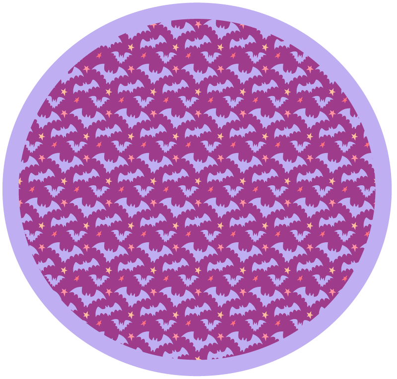 Tapis vinyle pour halloween motif chauve-souris - TenStickers