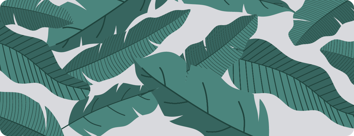 tapis vinyle cuisine Feuilles vertes de jungle - TenStickers