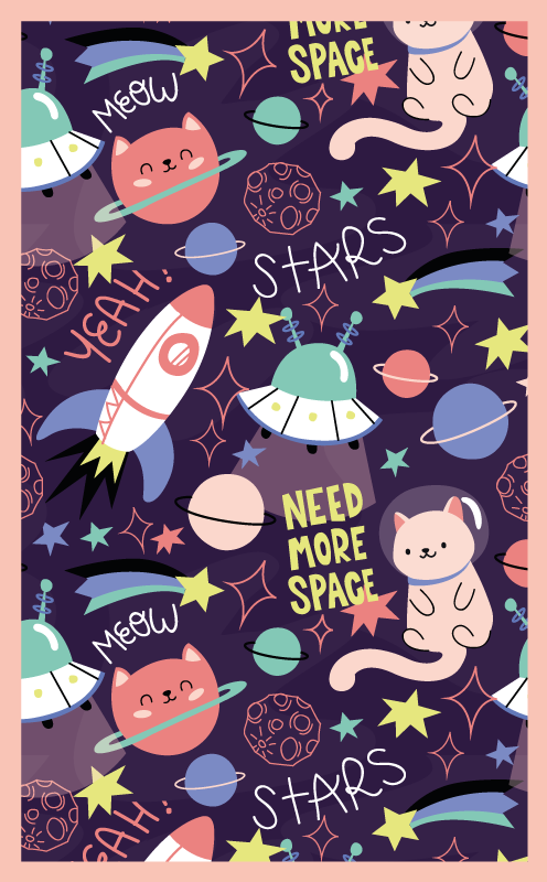 Tapis vinyle pour enfants espace ludique - TenStickers