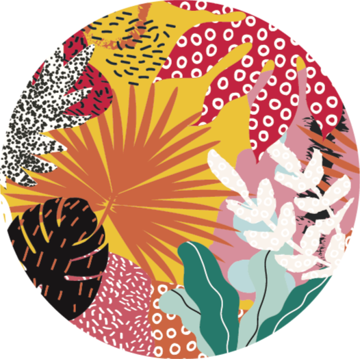 Tapis vinyle plantes harmonie botanique tropicale - TenStickers