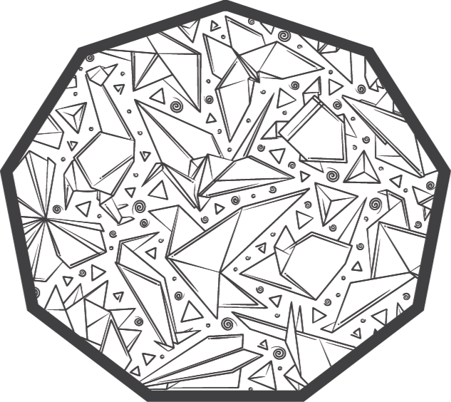 tapis vinyle animal Forme origami - TenStickers